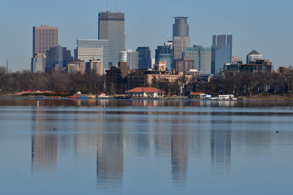 Minneapolis Skyline as seen from Lake