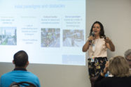 Lina Lopez of C40 Cities discussed the many successes and challenges in launching public bike share in Medellin, Colombia.