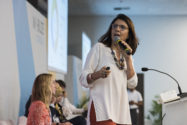Ana Toni, the Executive Director of the Institute of Climate and Society in Brazil speaks during MOBILIZE plenary on mobilizing for the climate change emergency