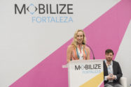 Heather Thompson, ITDP CEO at MOBILIZE podium