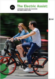 Cover of "The Electric Assist: Leveraging E-Bikes and E-Scooters for more livable cities"
