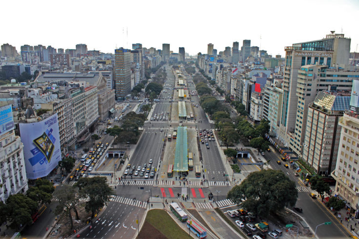 Avenida 9 de julio after transformation