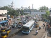 Busy traffic in Chennai
